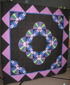 Northern Lights 2011, long arm quilted
